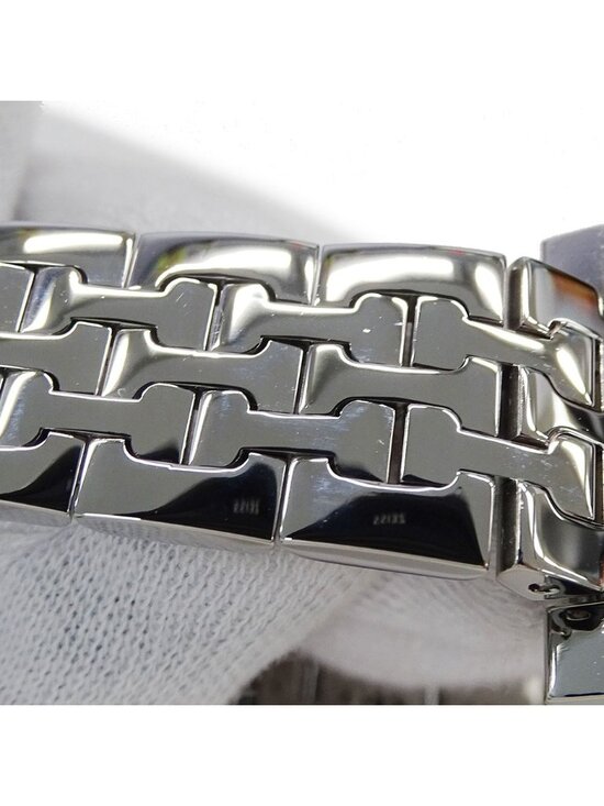Hermes Watch Quartz Stainless Steel Silver Black Polished